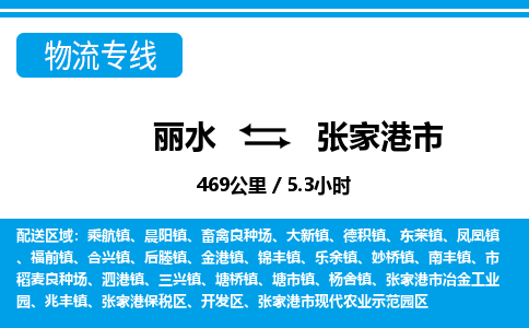 麗水到張家港市物流專(zhuān)線-麗水至張家港市貨運(yùn)公司