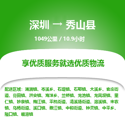 深圳到秀山縣貨運公司(當天派送）